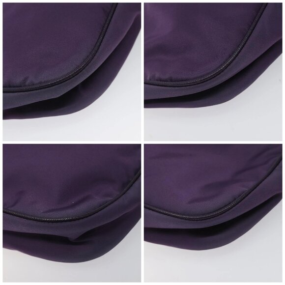 PRADA Accessory Pouch Nylon Purple Silver Auth EC719 - Picture 14 of 16